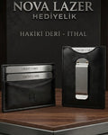 İsme Özel Premium İthal Hakiki Deri Kartlık Cüzdan